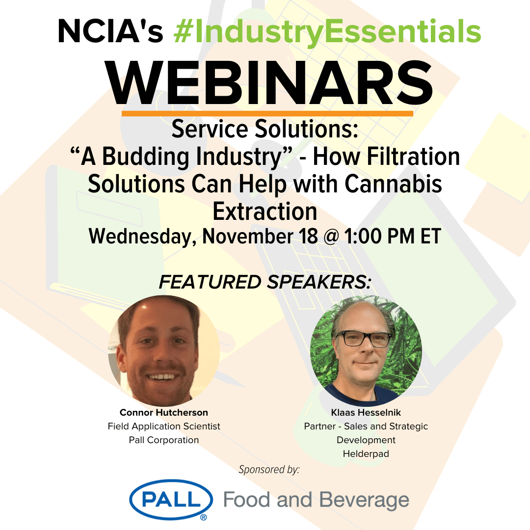 #IndustryEssentials Webinar Recording – Service Solutions: “A Budding Industry” – How Filtration Solutions Can Help with Cannabis Extraction