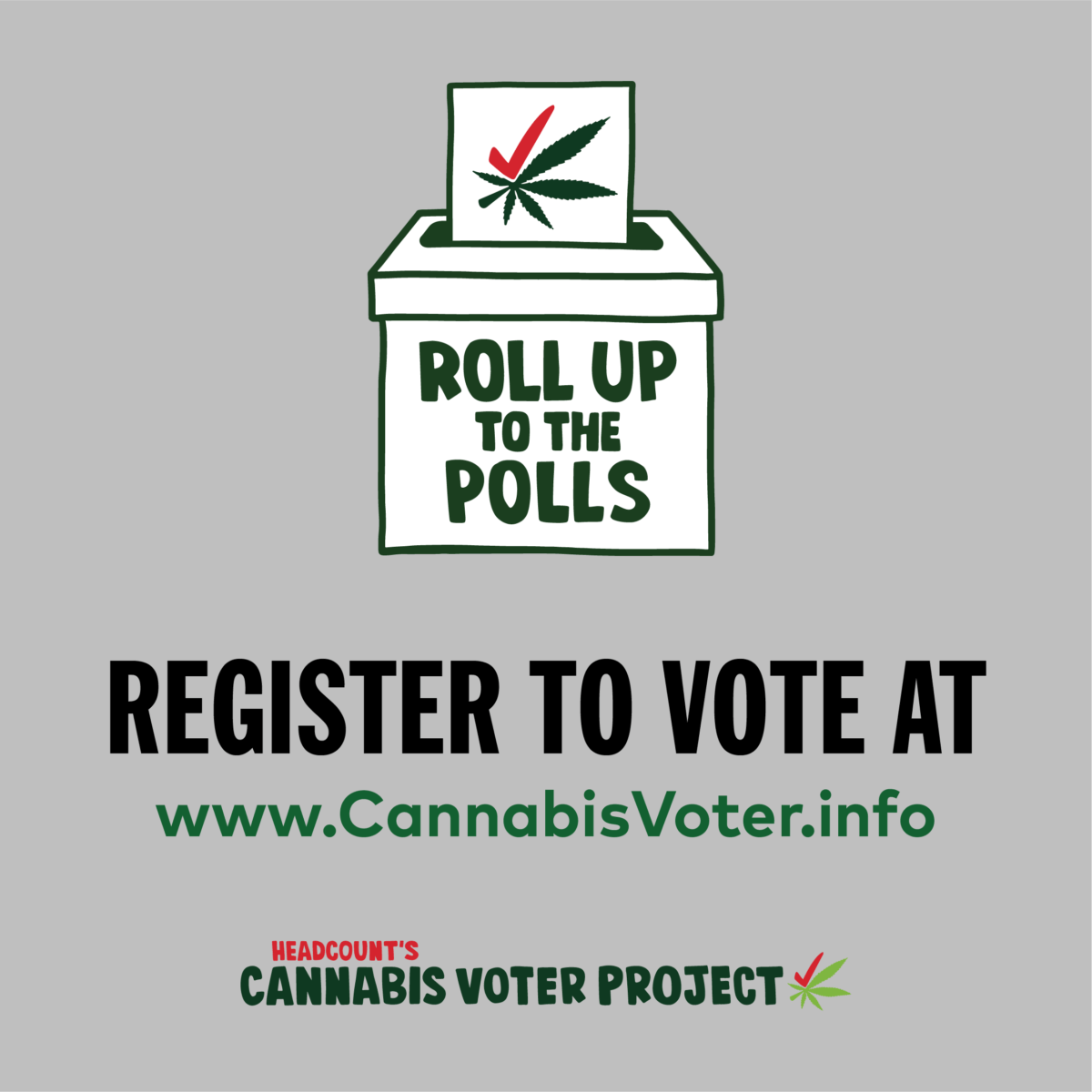 Participate in the Cannabis Voter Project on National Voter Registration Day!